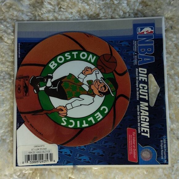 NBA Boston Celtics Die Cut Magnet and Mini Pennant NWT - Picture 15 of 16